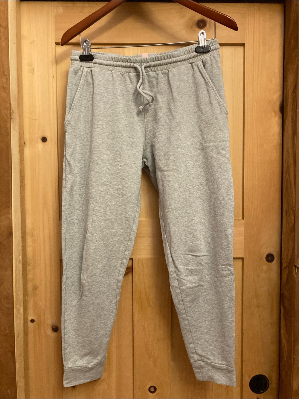 ThirdLove Light Gray Cotton Knit Joggers